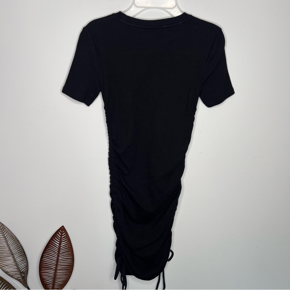 Zara Ruched Ribbed Dress A17 - Picture 7 of 11